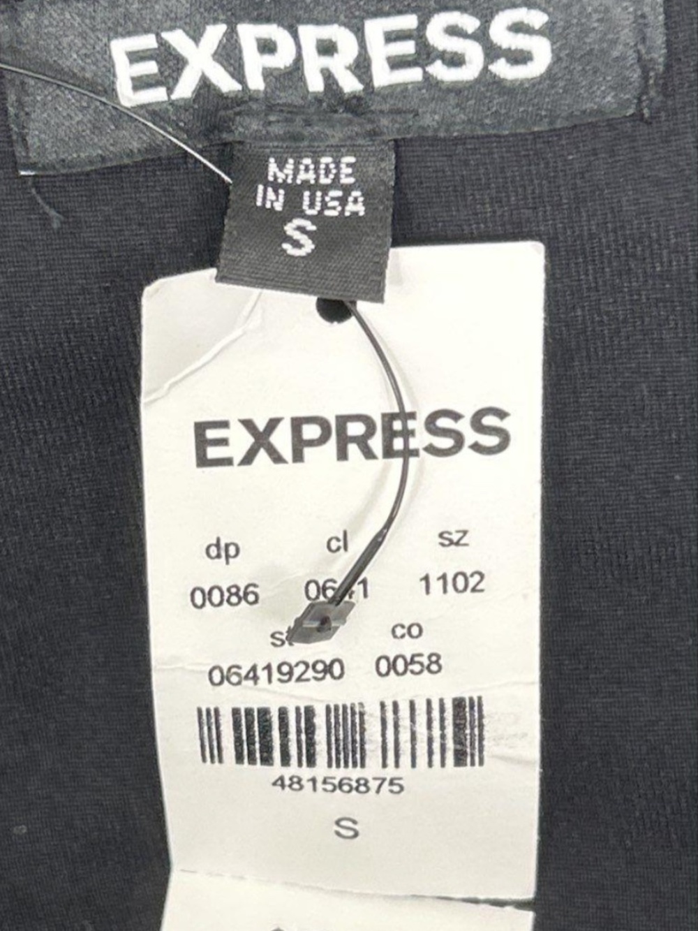 Express Sleeveless Black Tube Top Women's Sz S With Tags